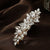 Women's Shiny Flower Alloy Inlay Rhinestones Glass Pearl Hair Clip