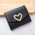 Women's Short Wallet Practical Three-fold Coin Purse Soft-faced Lady Card Bag