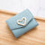 Women's Short Wallet Practical Three-fold Coin Purse Soft-faced Lady Card Bag