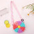 Women's Silica Gel Flower Cute Pastoral Round Zipper Coin Purse