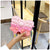 Women's Silica Gel Gradient Color Bow Knot Cute Square Zipper Crossbody Bag