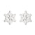 Women's Simple Style Animal Snowflake Stainless Steel No Inlaid Ear Studs Stainless Steel Earrings