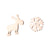 Women's Simple Style Animal Snowflake Stainless Steel No Inlaid Ear Studs Stainless Steel Earrings