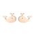 Women's Simple Style Animal Stainless Steel No Inlaid Ear Studs Stainless Steel Earrings