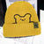 Women's Simple Style Bear Eaveless Wool Cap