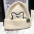 Women's Simple Style Bear Eaveless Wool Cap