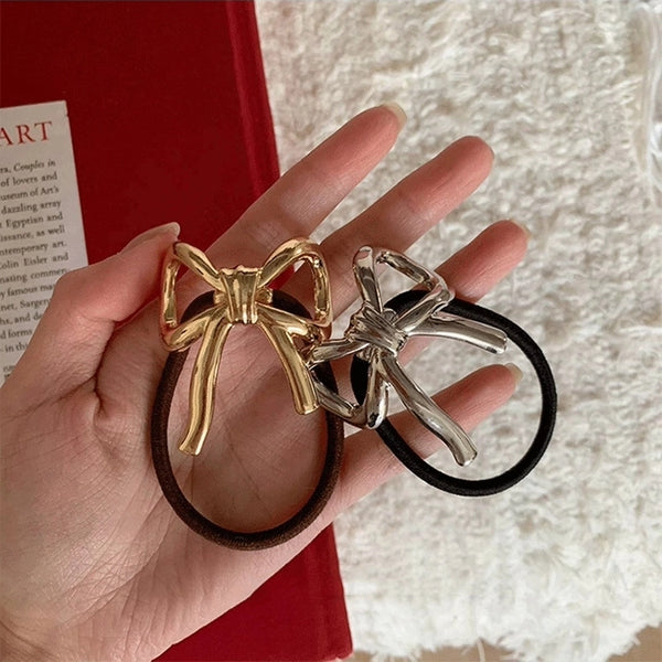 Women's Simple Style Bow Knot Alloy Hair Tie