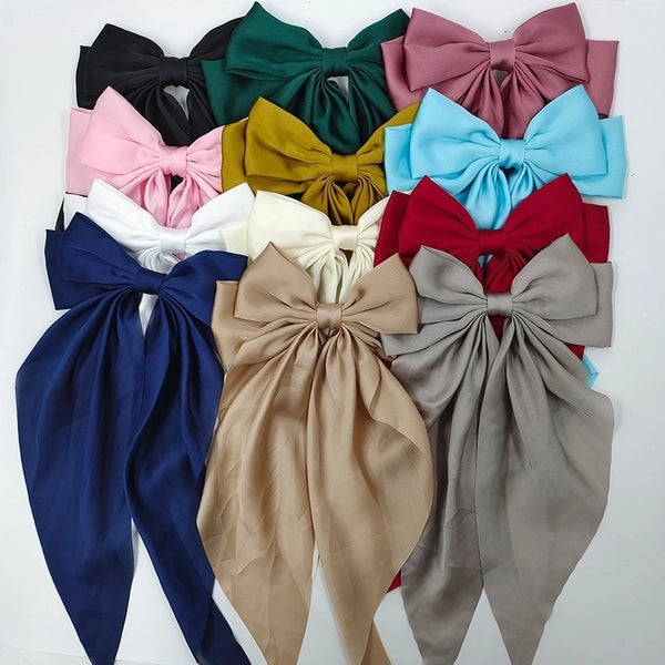 Women's Simple Style Bow Knot Cloth Hair Clip