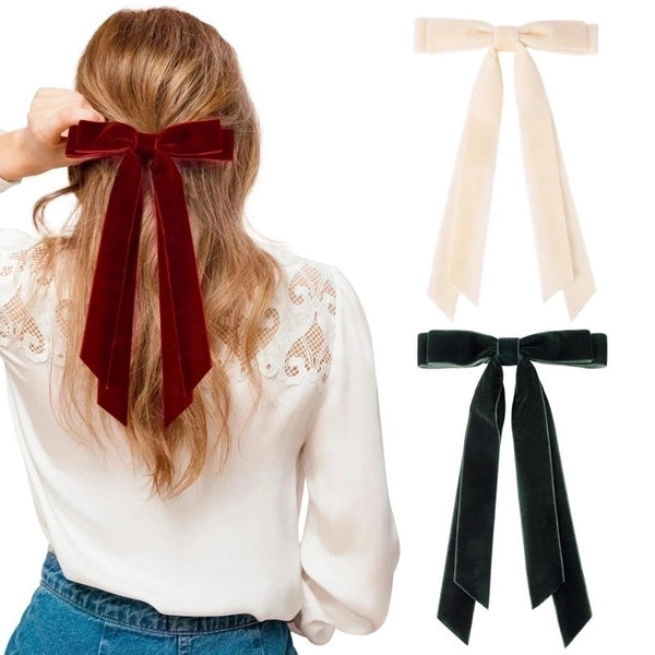 Women's Simple Style Bow Knot Cloth Hair Clip