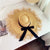 Women's Simple Style Bow Knot Flat Eaves Sun Hat