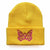 Women's Simple Style Butterfly Embroidery Crimping Wool Cap