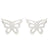 Women's Simple Style Butterfly Stainless Steel No Inlaid Ear Studs Plating Stainless Steel Earrings