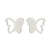 Women's Simple Style Butterfly Stainless Steel No Inlaid Ear Studs Plating Stainless Steel Earrings