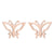 Women's Simple Style Butterfly Stainless Steel No Inlaid Ear Studs Plating Stainless Steel Earrings