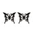 Women's Simple Style Butterfly Stainless Steel No Inlaid Ear Studs Plating Stainless Steel Earrings