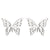 Women's Simple Style Butterfly Stainless Steel No Inlaid Ear Studs Plating Stainless Steel Earrings