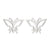 Women's Simple Style Butterfly Stainless Steel No Inlaid Ear Studs Plating Stainless Steel Earrings