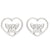 Women's Simple Style Butterfly Stainless Steel No Inlaid Ear Studs Plating Stainless Steel Earrings