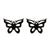 Women's Simple Style Butterfly Stainless Steel No Inlaid Ear Studs Plating Stainless Steel Earrings