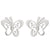 Women's Simple Style Butterfly Stainless Steel No Inlaid Ear Studs Plating Stainless Steel Earrings