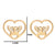 Women's Simple Style Butterfly Stainless Steel No Inlaid Ear Studs Plating Stainless Steel Earrings