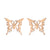 Women's Simple Style Butterfly Stainless Steel No Inlaid Ear Studs Plating Stainless Steel Earrings