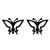 Women's Simple Style Butterfly Stainless Steel No Inlaid Ear Studs Plating Stainless Steel Earrings