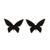 Women's Simple Style Butterfly Stainless Steel No Inlaid Ear Studs Plating Stainless Steel Earrings