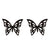 Women's Simple Style Butterfly Stainless Steel No Inlaid Ear Studs Plating Stainless Steel Earrings