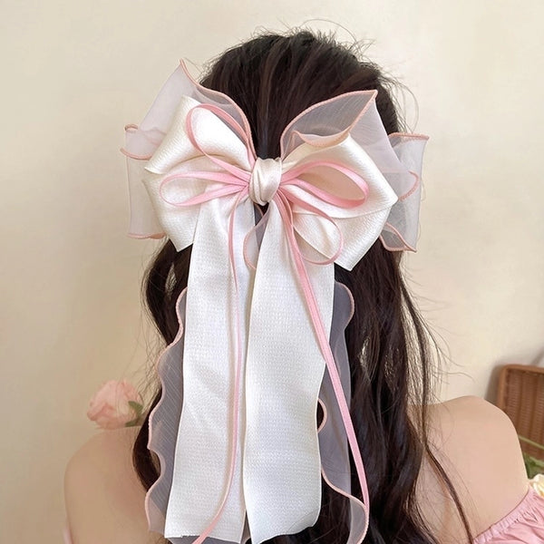 Women's Simple Style Classic Style Bow Knot Alloy Cloth Hair Clip