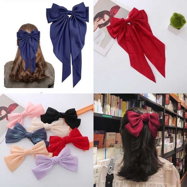 Women's Simple Style Classic Style Bow Knot Cloth Bowknot Hair Clip