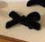 Women's Simple Style Classic Style Bow Knot Flocking Bowknot Hair Clip