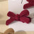 Women's Simple Style Classic Style Bow Knot Flocking Bowknot Hair Clip