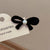 Women's Simple Style Classic Style Bow Knot Flocking Bowknot Hair Clip