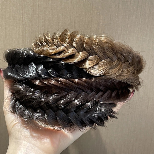 Women's Simple Style Classic Style Braid High Temperature Wire Hair Band