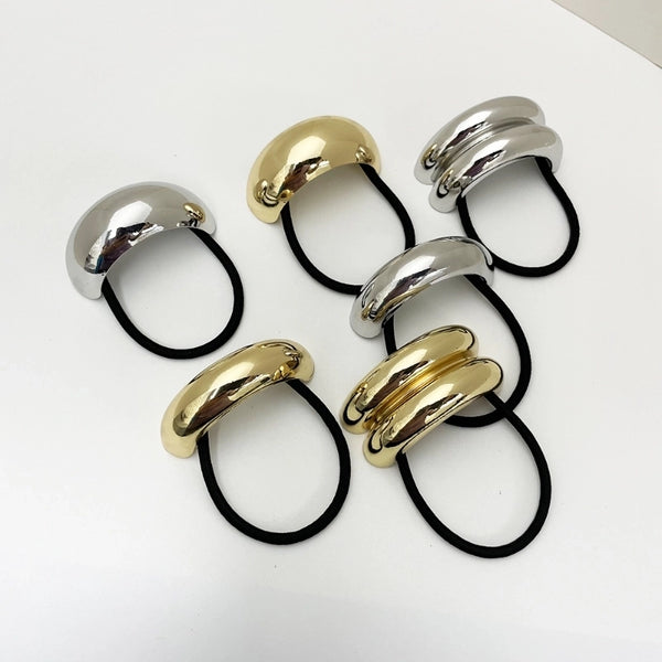 Women's Simple Style Classic Style Color Block Alloy Plating Hair Tie