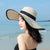 Women's Simple Style Classic Style Color Block Big Eaves Straw Hat