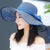 Women's Simple Style Classic Style Color Block Big Eaves Straw Hat