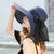 Women's Simple Style Classic Style Color Block Big Eaves Straw Hat