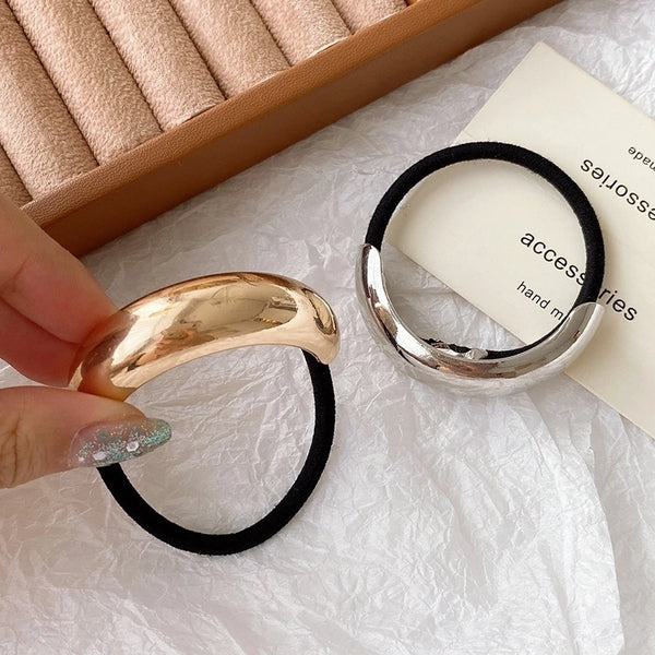 Women's Simple Style Classic Style Color Block Metal Hair Tie