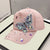 Women's Simple Style Classic Style Color Block Rhinestone Curved Eaves Baseball Cap