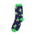 Women's Minimalist Classic Style Commute Color Block Cotton Printing Crew Socks A Pair