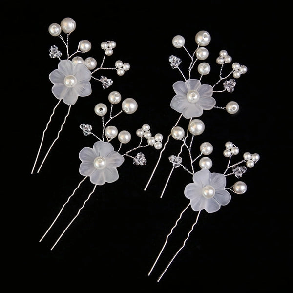 Women's Simple Style Classic Style Crown Imitation Pearl Alloy Hairpin