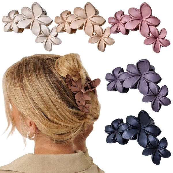 Women's Simple Style Classic Style Flower Acetic Acid Sheets Hollow Out Hair Claws