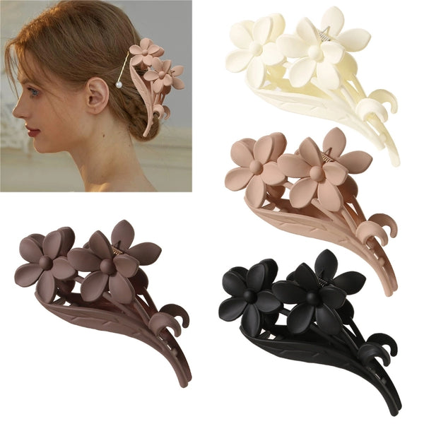 Women's Simple Style Classic Style Flower Plastic Resin Stoving Varnish Hair Claws