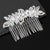 Women's Simple Style Classic Style Flower Zinc Alloy Inlay Hair Clip Hair Combs