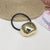 Women's Simple Style Classic Style Heart Shape Alloy Plating Hair Tie