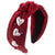 Women's Simple Style Classic Style Heart Shape Cloth Inlay Pearl Hair Band