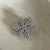 Women's Simple Style Classic Style Snowflake Alloy Inlay Rhinestones Hair Clip