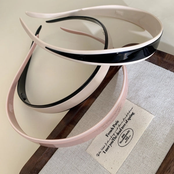 Women's Simple Style Classic Style Solid Color Acetic Acid Sheets Hair Band